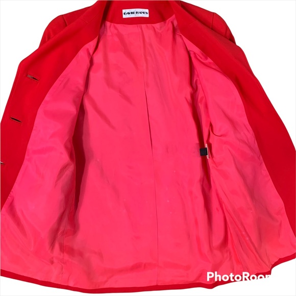 Vintage David Hayes 100% Wool Coat - Picture 3 of 9